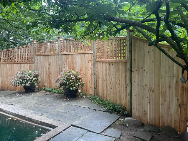 Wood Fence installation in Wenham, MA
